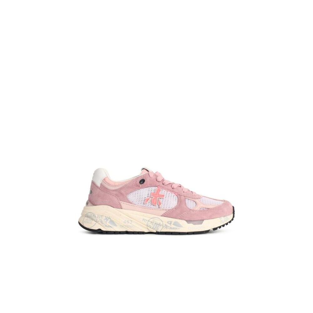 Premiata 'Mased 8220' Pink Mesh And Suede Sneakers Women